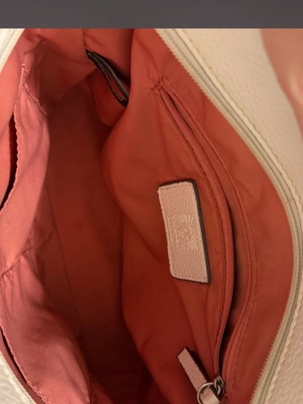 Classic Pebbled Leather Tote Bag - white